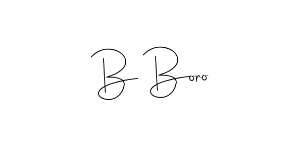 Make a beautiful signature design for name B Boro. With this signature (Andilay-7BmLP) style, you can create a handwritten signature for free. B Boro signature style 4 images and pictures png