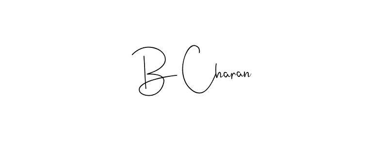 How to make B Charan signature? Andilay-7BmLP is a professional autograph style. Create handwritten signature for B Charan name. B Charan signature style 4 images and pictures png