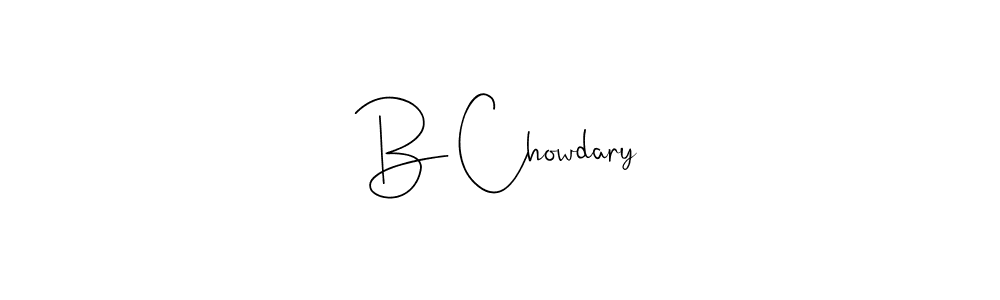 How to Draw B Chowdary signature style? Andilay-7BmLP is a latest design signature styles for name B Chowdary. B Chowdary signature style 4 images and pictures png
