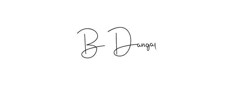 Make a beautiful signature design for name B Dangal. Use this online signature maker to create a handwritten signature for free. B Dangal signature style 4 images and pictures png