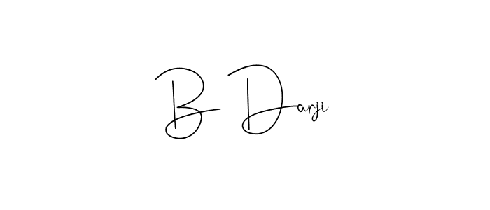 The best way (Andilay-7BmLP) to make a short signature is to pick only two or three words in your name. The name B Darji include a total of six letters. For converting this name. B Darji signature style 4 images and pictures png