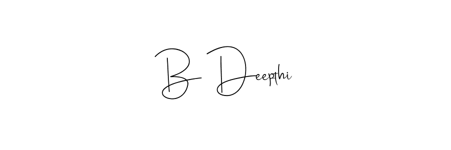 This is the best signature style for the B Deepthi name. Also you like these signature font (Andilay-7BmLP). Mix name signature. B Deepthi signature style 4 images and pictures png