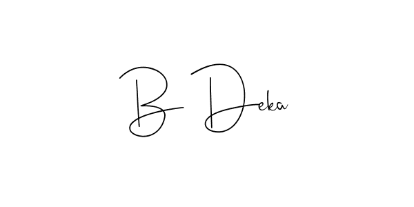 Andilay-7BmLP is a professional signature style that is perfect for those who want to add a touch of class to their signature. It is also a great choice for those who want to make their signature more unique. Get B Deka name to fancy signature for free. B Deka signature style 4 images and pictures png