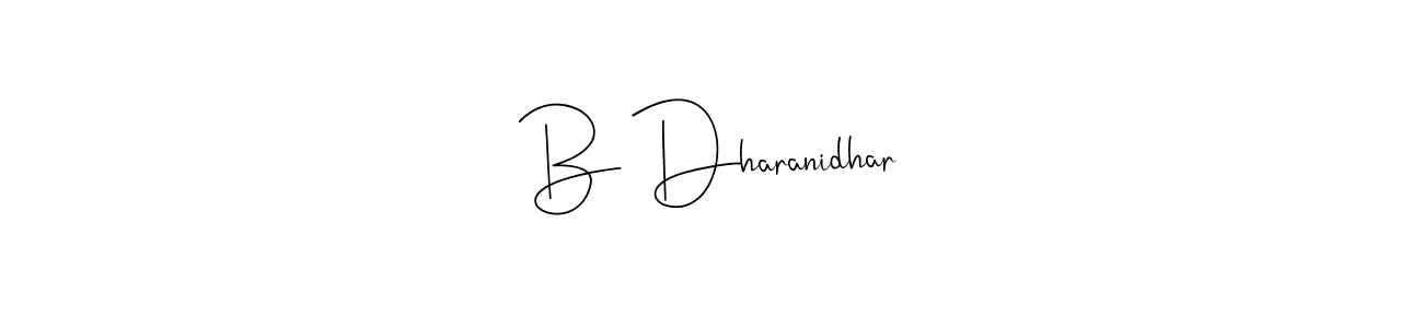 if you are searching for the best signature style for your name B Dharanidhar. so please give up your signature search. here we have designed multiple signature styles  using Andilay-7BmLP. B Dharanidhar signature style 4 images and pictures png