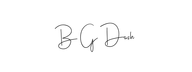 Design your own signature with our free online signature maker. With this signature software, you can create a handwritten (Andilay-7BmLP) signature for name B G Dash. B G Dash signature style 4 images and pictures png