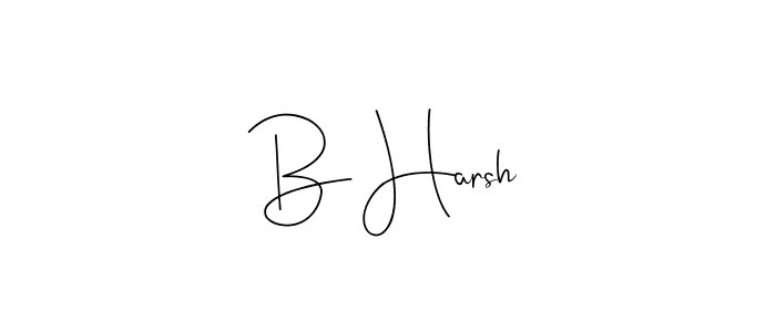 Use a signature maker to create a handwritten signature online. With this signature software, you can design (Andilay-7BmLP) your own signature for name B Harsh. B Harsh signature style 4 images and pictures png