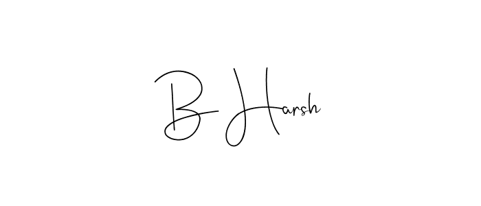 Use a signature maker to create a handwritten signature online. With this signature software, you can design (Andilay-7BmLP) your own signature for name B Harsh. B Harsh signature style 4 images and pictures png