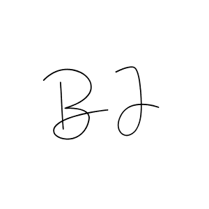 B J stylish signature style. Best Handwritten Sign (Andilay-7BmLP) for my name. Handwritten Signature Collection Ideas for my name B J. B J signature style 4 images and pictures png