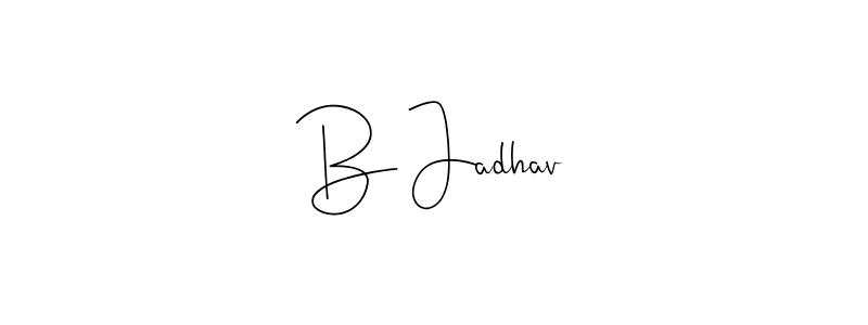 How to Draw B Jadhav signature style? Andilay-7BmLP is a latest design signature styles for name B Jadhav. B Jadhav signature style 4 images and pictures png