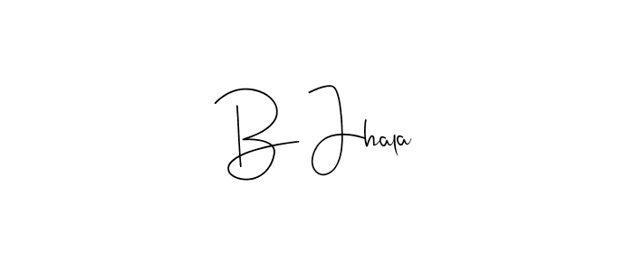 How to make B Jhala name signature. Use Andilay-7BmLP style for creating short signs online. This is the latest handwritten sign. B Jhala signature style 4 images and pictures png