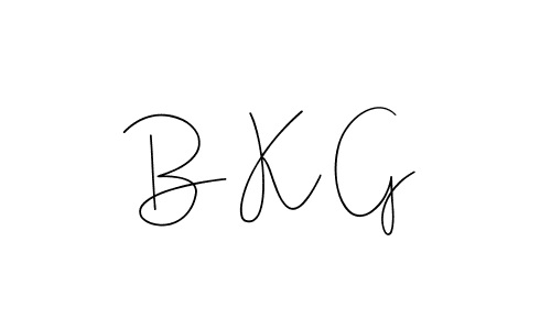 How to make B K G signature? Andilay-7BmLP is a professional autograph style. Create handwritten signature for B K G name. B K G signature style 4 images and pictures png