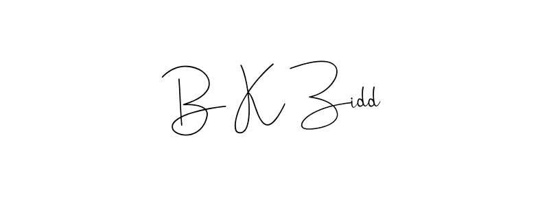 See photos of B K Zidd official signature by Spectra . Check more albums & portfolios. Read reviews & check more about Andilay-7BmLP font. B K Zidd signature style 4 images and pictures png