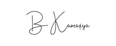 Generate high-definition signature styles for B Kamaliya. The Andilay-7BmLP typeface ensures crisp legibility and sophisticated design. B Kamaliya signature style 4 images and pictures png