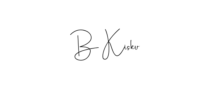 Make a beautiful signature design for name B Kisku. With this signature (Andilay-7BmLP) style, you can create a handwritten signature for free. B Kisku signature style 4 images and pictures png