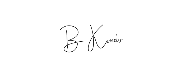 How to Draw B Kundu signature style? Andilay-7BmLP is a latest design signature styles for name B Kundu. B Kundu signature style 4 images and pictures png