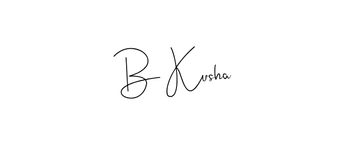 Make a beautiful signature design for name B Kusha. Use this online signature maker to create a handwritten signature for free. B Kusha signature style 4 images and pictures png