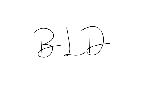 Use a signature maker to create a handwritten signature online. With this signature software, you can design (Andilay-7BmLP) your own signature for name B L D. B L D signature style 4 images and pictures png