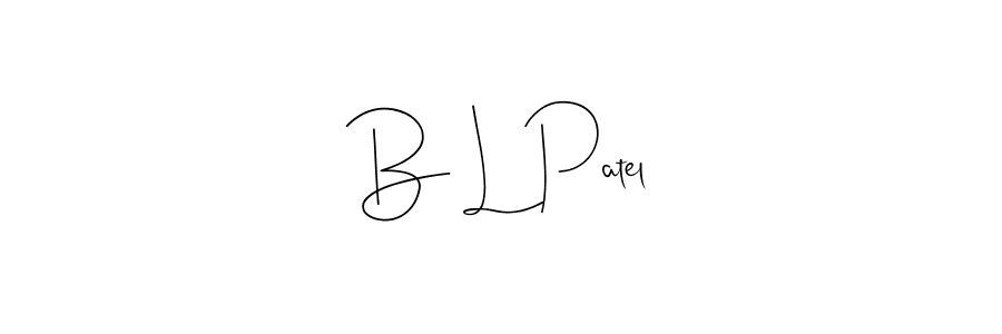 How to make B L Patel signature? Andilay-7BmLP is a professional autograph style. Create handwritten signature for B L Patel name. B L Patel signature style 4 images and pictures png