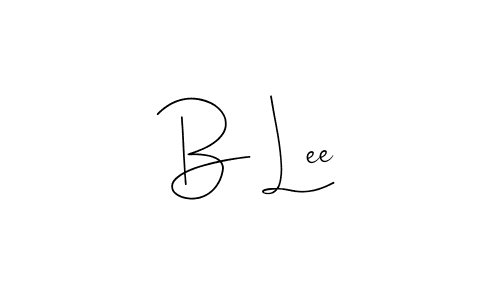 Make a beautiful signature design for name B Lee. With this signature (Andilay-7BmLP) style, you can create a handwritten signature for free. B Lee signature style 4 images and pictures png