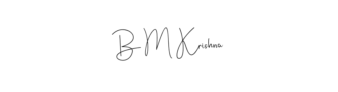 Once you've used our free online signature maker to create your best signature Andilay-7BmLP style, it's time to enjoy all of the benefits that B M Krishna name signing documents. B M Krishna signature style 4 images and pictures png