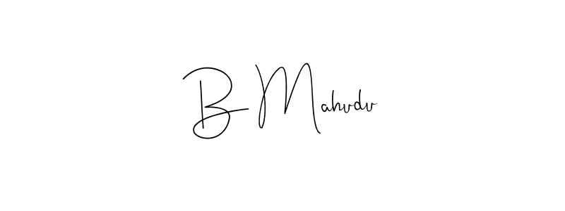B Mahudu stylish signature style. Best Handwritten Sign (Andilay-7BmLP) for my name. Handwritten Signature Collection Ideas for my name B Mahudu. B Mahudu signature style 4 images and pictures png
