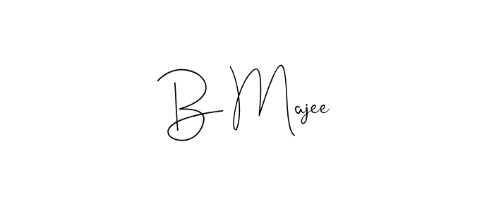 Design your own signature with our free online signature maker. With this signature software, you can create a handwritten (Andilay-7BmLP) signature for name B Majee. B Majee signature style 4 images and pictures png