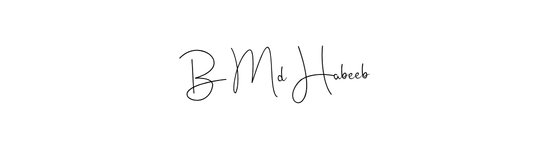 How to Draw B Md Habeeb signature style? Andilay-7BmLP is a latest design signature styles for name B Md Habeeb. B Md Habeeb signature style 4 images and pictures png