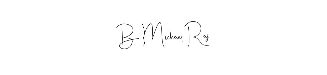 Make a beautiful signature design for name B Michael Raj. Use this online signature maker to create a handwritten signature for free. B Michael Raj signature style 4 images and pictures png