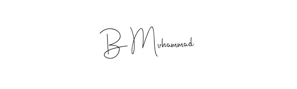 Use a signature maker to create a handwritten signature online. With this signature software, you can design (Andilay-7BmLP) your own signature for name B Muhammad. B Muhammad signature style 4 images and pictures png