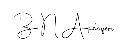 Practice writing B N Aladageri with the flow of Andilay-7BmLP lettering. A fantastic source of inspiration for developing your personal signature style. B N Aladageri signature style 4 images and pictures png