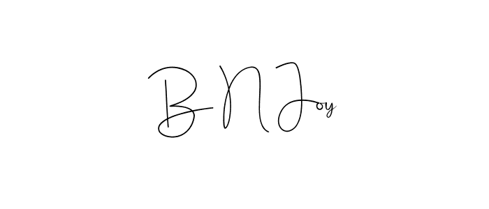 Also we have B N Joy name is the best signature style. Create professional handwritten signature collection using Andilay-7BmLP autograph style. B N Joy signature style 4 images and pictures png
