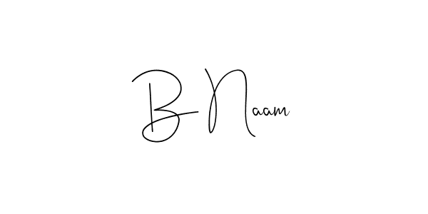 Create a beautiful signature design for name B Naam. With this signature (Andilay-7BmLP) fonts, you can make a handwritten signature for free. B Naam signature style 4 images and pictures png