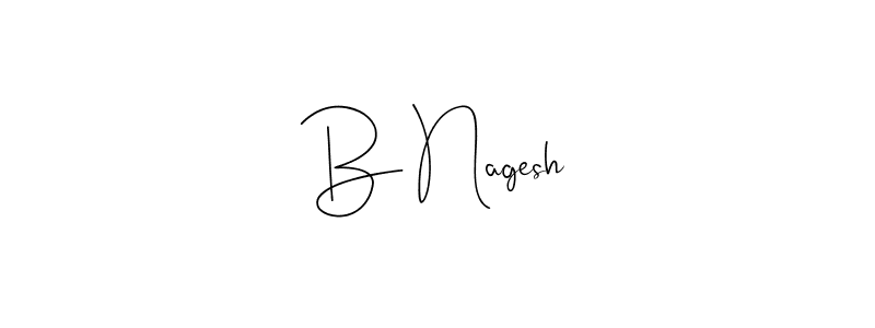 Use a signature maker to create a handwritten signature online. With this signature software, you can design (Andilay-7BmLP) your own signature for name B Nagesh. B Nagesh signature style 4 images and pictures png