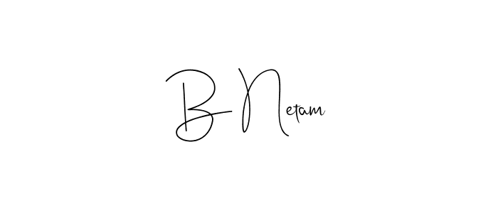 B Netam stylish signature style. Best Handwritten Sign (Andilay-7BmLP) for my name. Handwritten Signature Collection Ideas for my name B Netam. B Netam signature style 4 images and pictures png