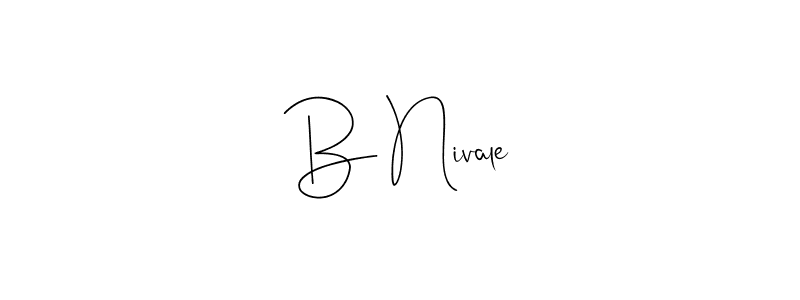 Design your own signature with our free online signature maker. With this signature software, you can create a handwritten (Andilay-7BmLP) signature for name B Nivale. B Nivale signature style 4 images and pictures png