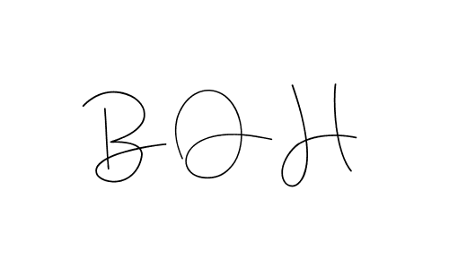 B O H stylish signature style. Best Handwritten Sign (Andilay-7BmLP) for my name. Handwritten Signature Collection Ideas for my name B O H. B O H signature style 4 images and pictures png