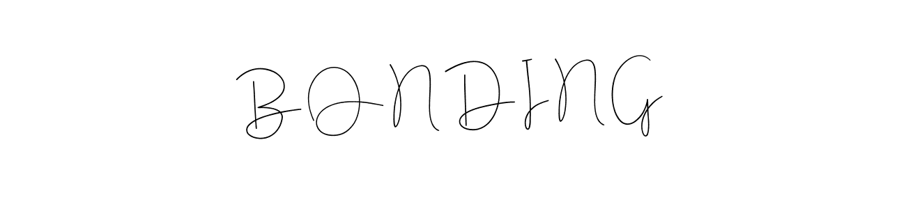 Also we have B O N D I N G name is the best signature style. Create professional handwritten signature collection using Andilay-7BmLP autograph style. B O N D I N G signature style 4 images and pictures png