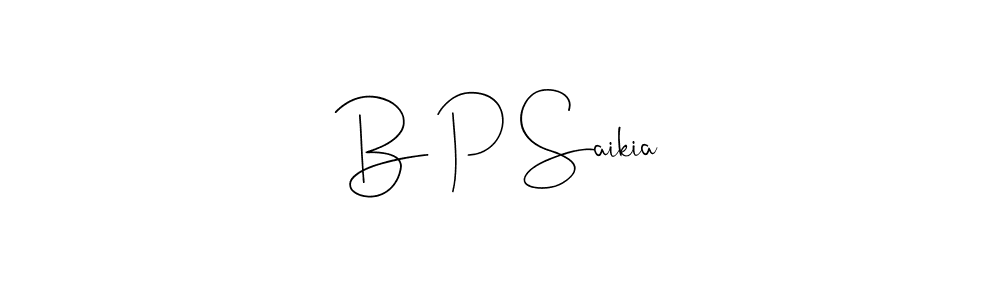 Use a signature maker to create a handwritten signature online. With this signature software, you can design (Andilay-7BmLP) your own signature for name B P Saikia. B P Saikia signature style 4 images and pictures png