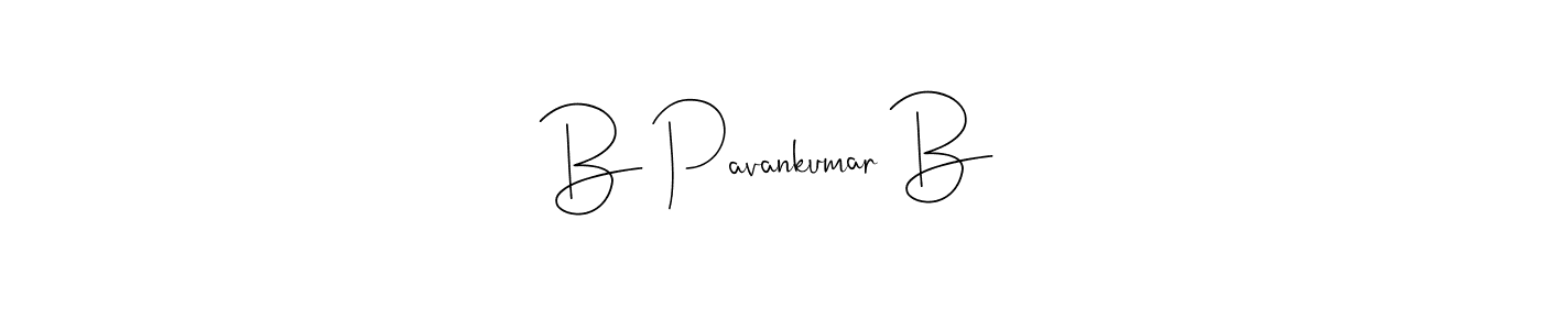 Design your own signature with our free online signature maker. With this signature software, you can create a handwritten (Andilay-7BmLP) signature for name B Pavankumar B. B Pavankumar B signature style 4 images and pictures png