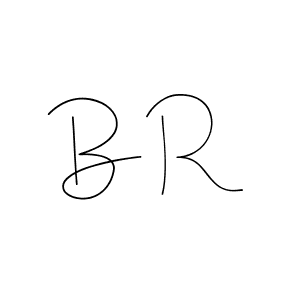 How to make B R signature? Andilay-7BmLP is a professional autograph style. Create handwritten signature for B R name. B R signature style 4 images and pictures png