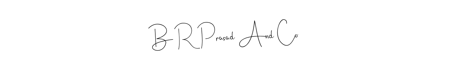 This is the best signature style for the B R Prasad And Co name. Also you like these signature font (Andilay-7BmLP). Mix name signature. B R Prasad And Co signature style 4 images and pictures png