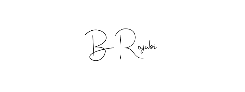 You should practise on your own different ways (Andilay-7BmLP) to write your name (B Rajabi) in signature. don't let someone else do it for you. B Rajabi signature style 4 images and pictures png