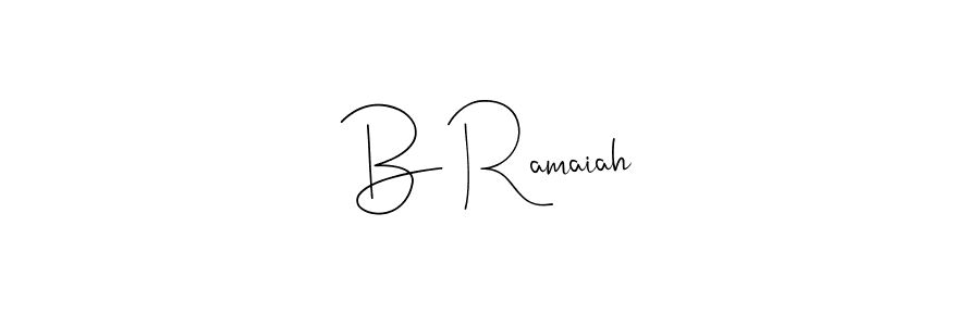 Design your own signature with our free online signature maker. With this signature software, you can create a handwritten (Andilay-7BmLP) signature for name B Ramaiah. B Ramaiah signature style 4 images and pictures png