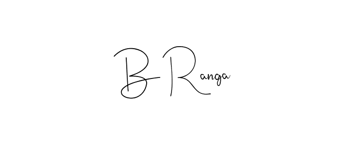 Make a beautiful signature design for name B Ranga. With this signature (Andilay-7BmLP) style, you can create a handwritten signature for free. B Ranga signature style 4 images and pictures png
