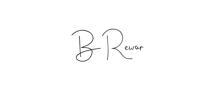 B Rewar stylish signature style. Best Handwritten Sign (Andilay-7BmLP) for my name. Handwritten Signature Collection Ideas for my name B Rewar. B Rewar signature style 4 images and pictures png