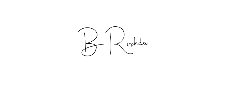 Once you've used our free online signature maker to create your best signature Andilay-7BmLP style, it's time to enjoy all of the benefits that B Rushda name signing documents. B Rushda signature style 4 images and pictures png