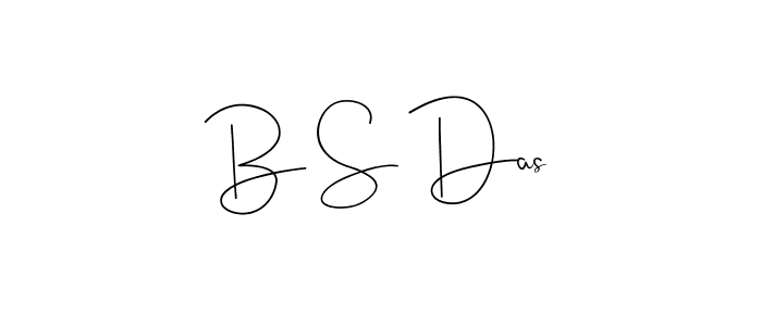 Make a beautiful signature design for name B S Das. With this signature (Andilay-7BmLP) style, you can create a handwritten signature for free. B S Das signature style 4 images and pictures png