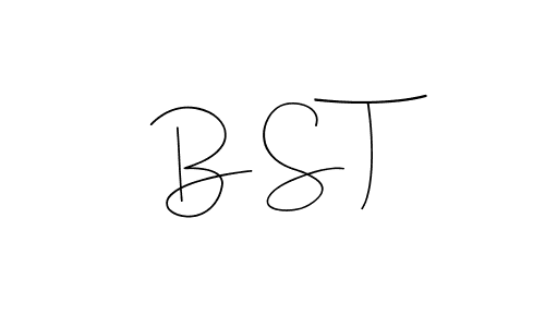 The best way (Andilay-7BmLP) to make a short signature is to pick only two or three words in your name. The name B S T include a total of six letters. For converting this name. B S T signature style 4 images and pictures png