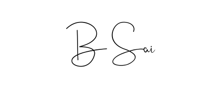 The best way (Andilay-7BmLP) to make a short signature is to pick only two or three words in your name. For converting this name B Sai. B Sai signature style 4 images and pictures png