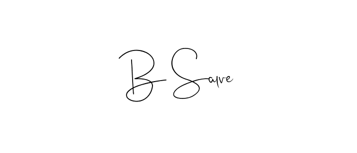 Also You can easily find your signature by using the search form. We will create B Salve name handwritten signature images for you free of cost using Andilay-7BmLP sign style. B Salve signature style 4 images and pictures png